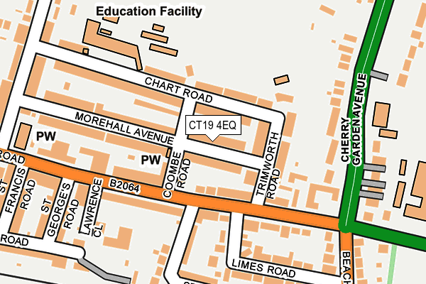 CT19 4EQ map - OS OpenMap – Local (Ordnance Survey)