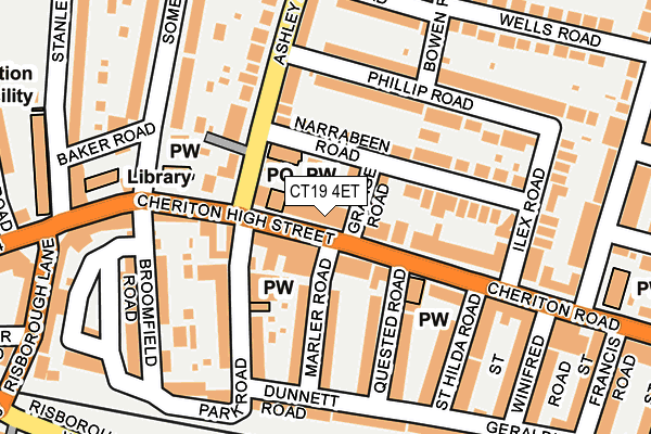 Map of 15-17 CLIFTON CRESCENT LIMITED at local scale