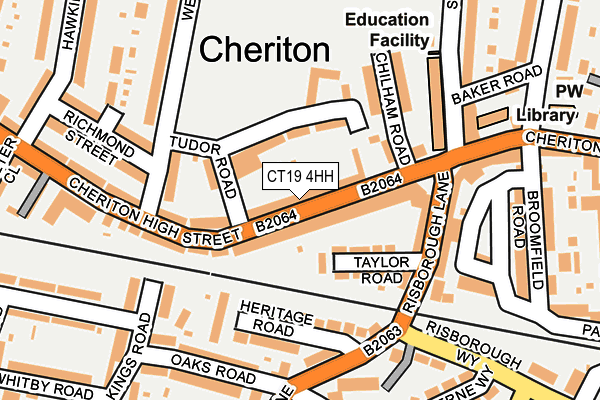 CT19 4HH map - OS OpenMap – Local (Ordnance Survey)