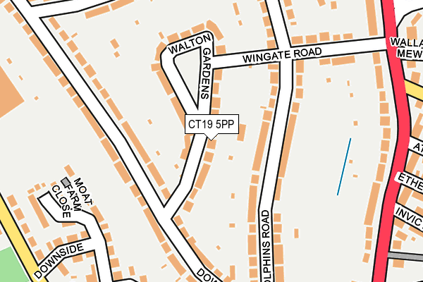 CT19 5PP map - OS OpenMap – Local (Ordnance Survey)