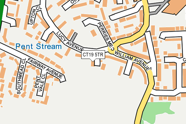 CT19 5TR map - OS OpenMap – Local (Ordnance Survey)
