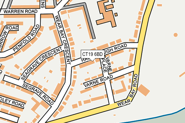 CT19 6BD map - OS OpenMap – Local (Ordnance Survey)