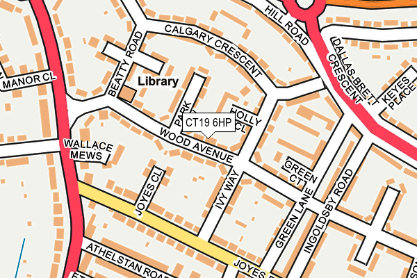 CT19 6HP map - OS OpenMap – Local (Ordnance Survey)