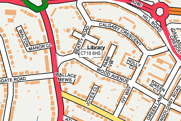 CT19 6HS map - OS OpenMap – Local (Ordnance Survey)