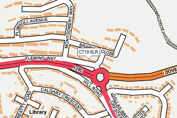 CT19 6LR map - OS OpenMap – Local (Ordnance Survey)