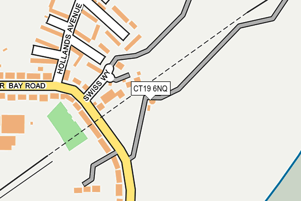 CT19 6NQ map - OS OpenMap – Local (Ordnance Survey)