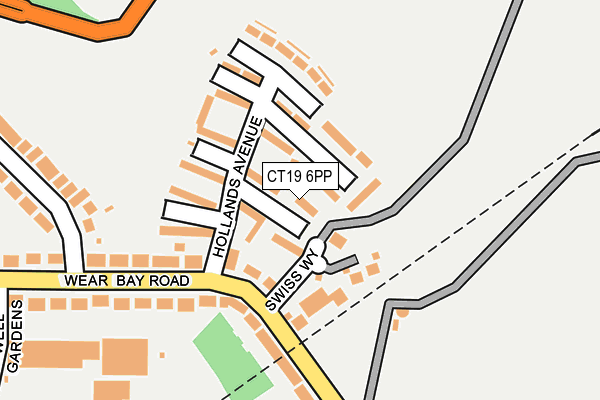 CT19 6PP map - OS OpenMap – Local (Ordnance Survey)