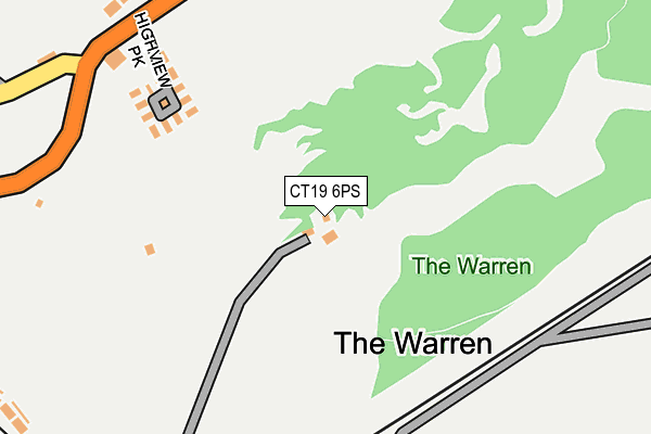 CT19 6PS map - OS OpenMap – Local (Ordnance Survey)