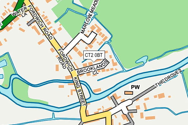 CT2 0BT map - OS OpenMap – Local (Ordnance Survey)