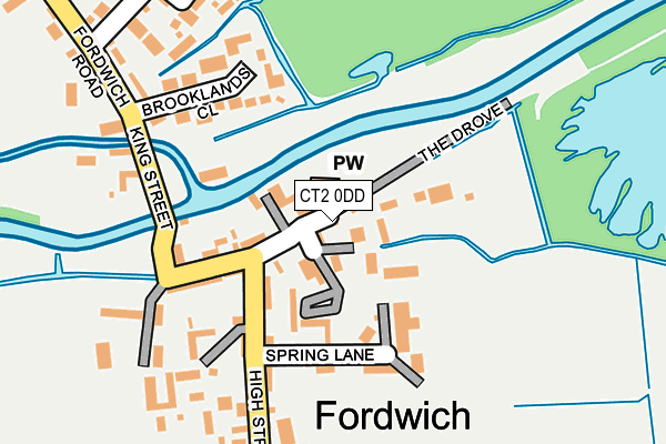 CT2 0DD map - OS OpenMap – Local (Ordnance Survey)