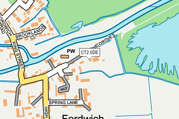 CT2 0DE map - OS OpenMap – Local (Ordnance Survey)