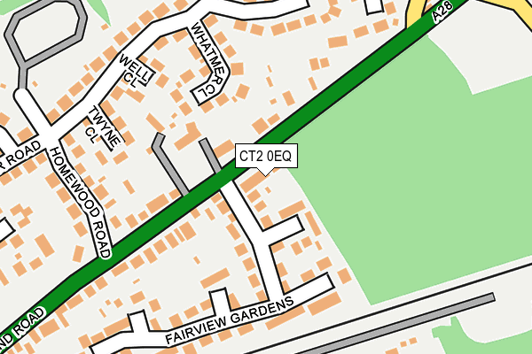 CT2 0EQ map - OS OpenMap – Local (Ordnance Survey)