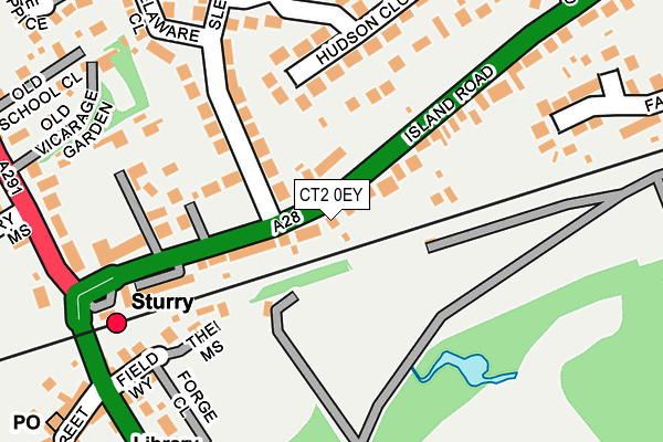 CT2 0EY map - OS OpenMap – Local (Ordnance Survey)