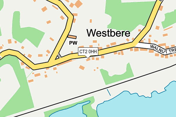 CT2 0HH map - OS OpenMap – Local (Ordnance Survey)