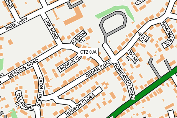 CT2 0JA map - OS OpenMap – Local (Ordnance Survey)