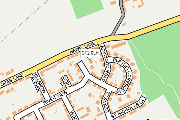 CT2 0LH map - OS OpenMap – Local (Ordnance Survey)
