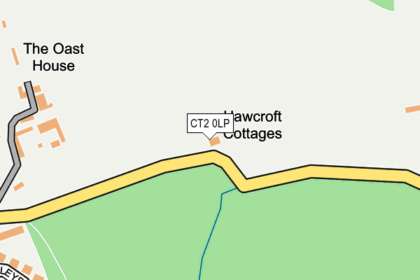 CT2 0LP map - OS OpenMap – Local (Ordnance Survey)