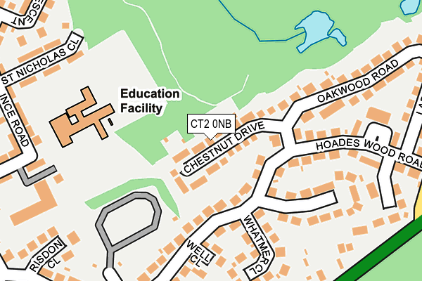 CT2 0NB map - OS OpenMap – Local (Ordnance Survey)