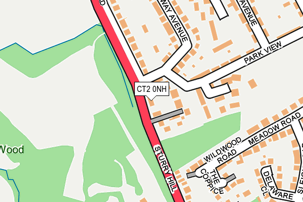 CT2 0NH map - OS OpenMap – Local (Ordnance Survey)