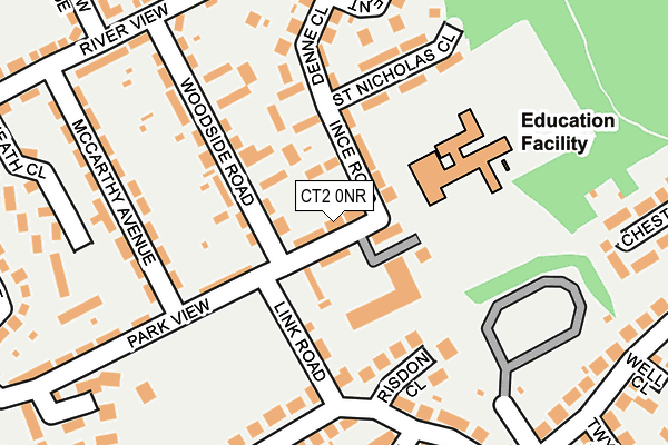 CT2 0NR map - OS OpenMap – Local (Ordnance Survey)