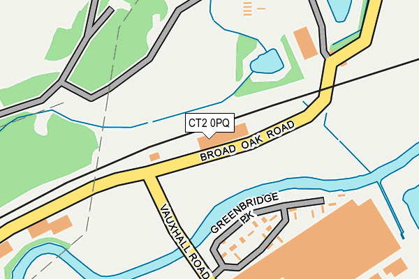 CT2 0PQ map - OS OpenMap – Local (Ordnance Survey)