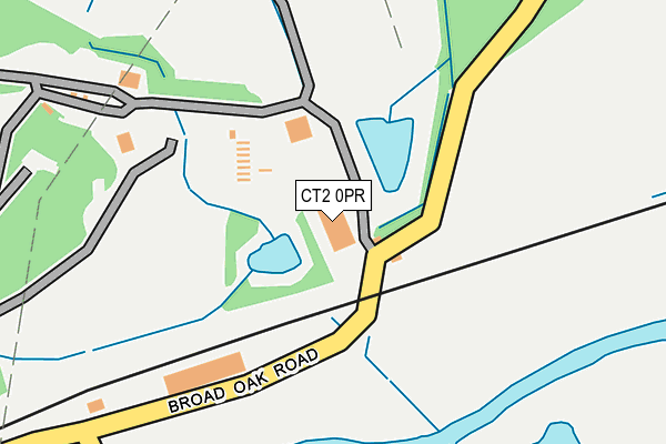 CT2 0PR map - OS OpenMap – Local (Ordnance Survey)