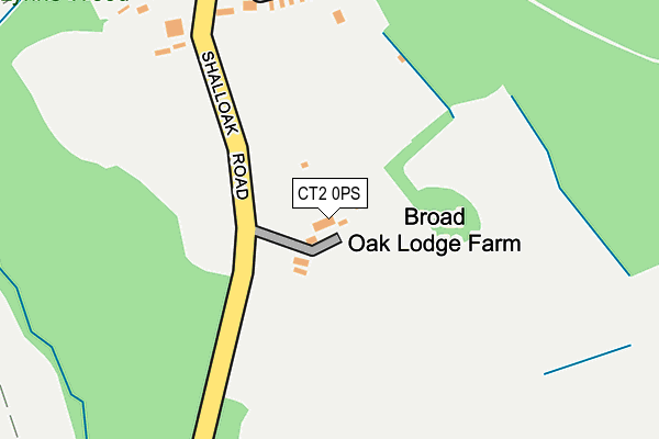 CT2 0PS map - OS OpenMap – Local (Ordnance Survey)