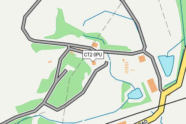 CT2 0PU map - OS OpenMap – Local (Ordnance Survey)