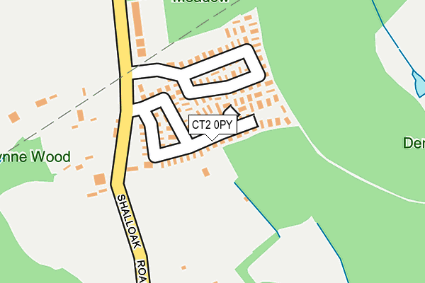 CT2 0PY map - OS OpenMap – Local (Ordnance Survey)