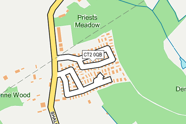 CT2 0QB map - OS OpenMap – Local (Ordnance Survey)