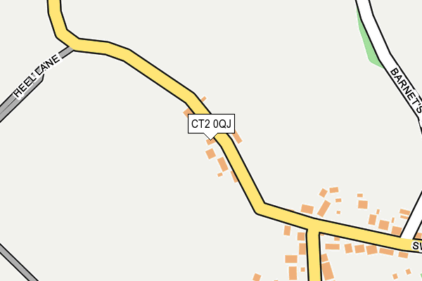 CT2 0QJ map - OS OpenMap – Local (Ordnance Survey)