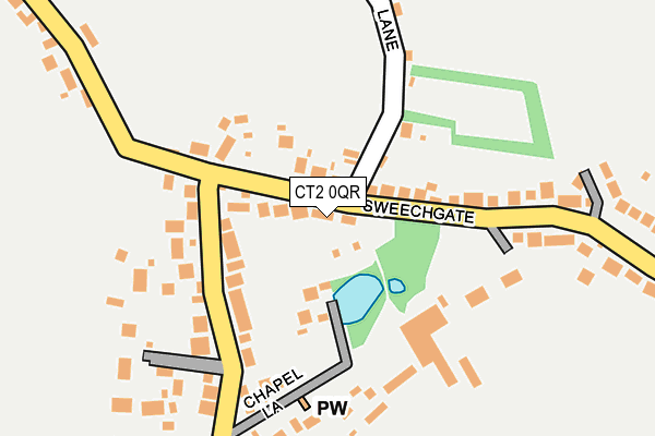 CT2 0QR map - OS OpenMap – Local (Ordnance Survey)