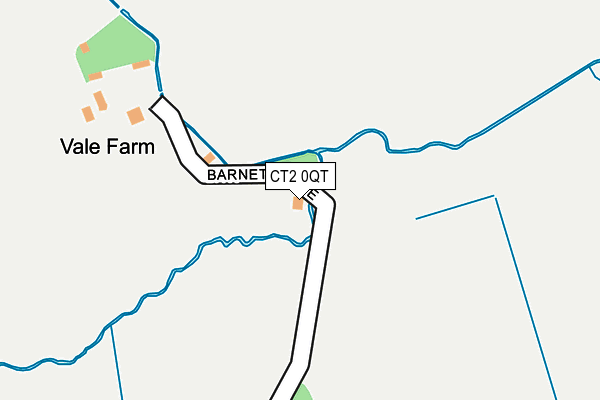 CT2 0QT map - OS OpenMap – Local (Ordnance Survey)