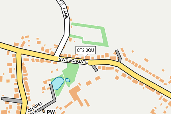 CT2 0QU map - OS OpenMap – Local (Ordnance Survey)