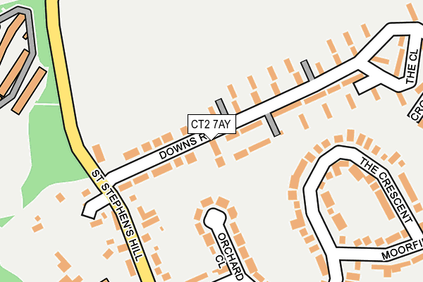 CT2 7AY map - OS OpenMap – Local (Ordnance Survey)
