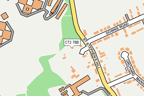 CT2 7BB map - OS OpenMap – Local (Ordnance Survey)