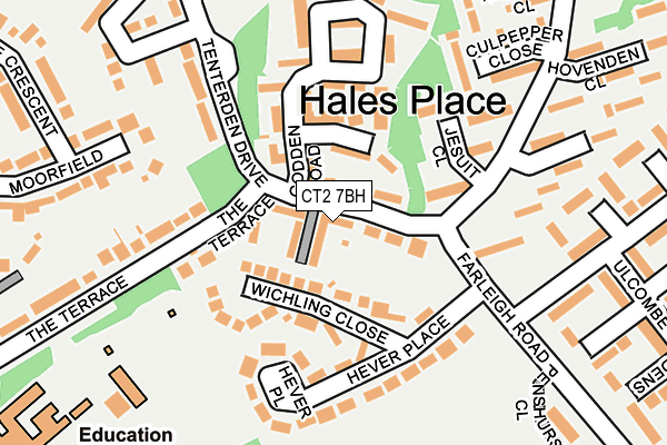 CT2 7BH map - OS OpenMap – Local (Ordnance Survey)