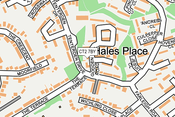 CT2 7BY map - OS OpenMap – Local (Ordnance Survey)