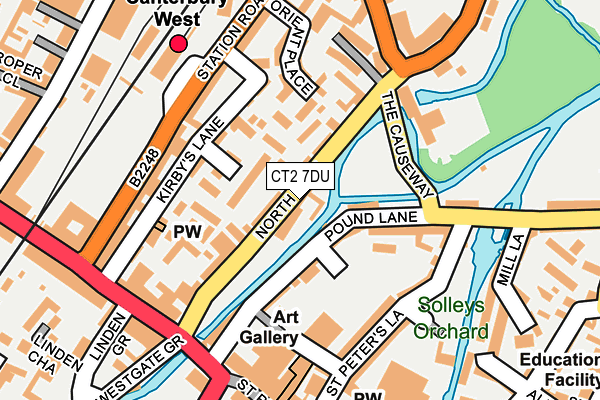 CT2 7DU map - OS OpenMap – Local (Ordnance Survey)