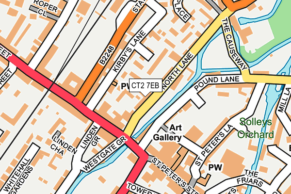 CT2 7EB map - OS OpenMap – Local (Ordnance Survey)