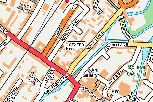 CT2 7ED map - OS OpenMap – Local (Ordnance Survey)