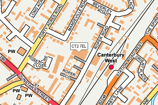 CT2 7EL map - OS OpenMap – Local (Ordnance Survey)