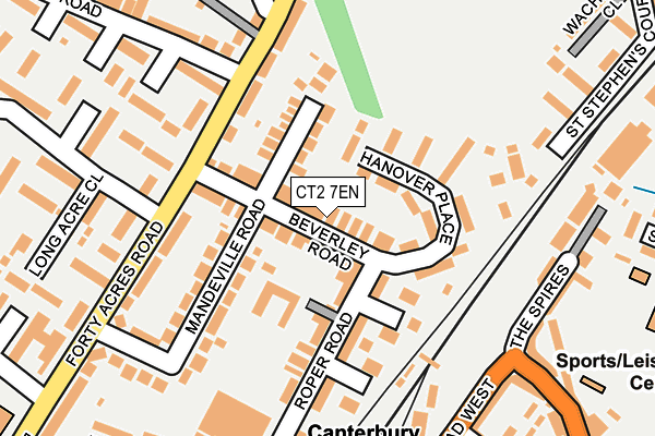 CT2 7EN map - OS OpenMap – Local (Ordnance Survey)