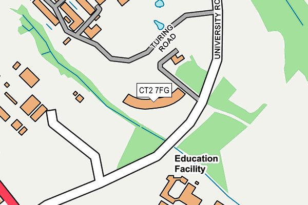 CT2 7FG map - OS OpenMap – Local (Ordnance Survey)