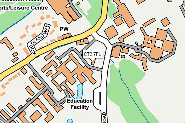 CT2 7FL map - OS OpenMap – Local (Ordnance Survey)