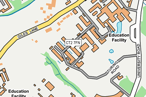 CT2 7FN map - OS OpenMap – Local (Ordnance Survey)