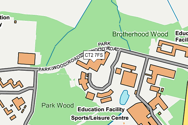 CT2 7FS map - OS OpenMap – Local (Ordnance Survey)