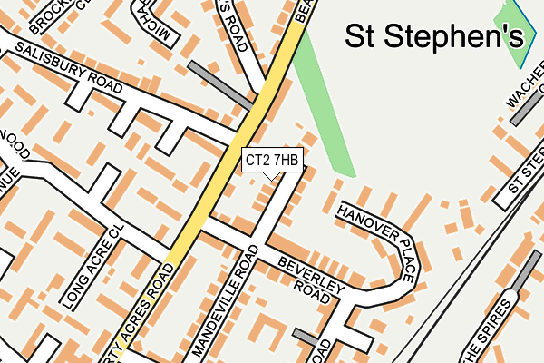 CT2 7HB map - OS OpenMap – Local (Ordnance Survey)