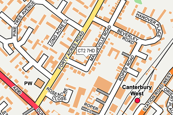 CT2 7HD map - OS OpenMap – Local (Ordnance Survey)