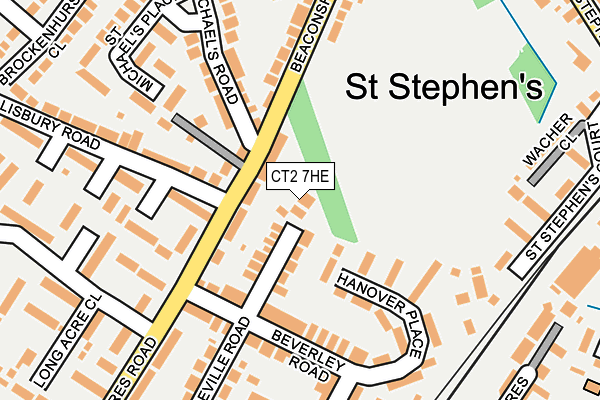 CT2 7HE map - OS OpenMap – Local (Ordnance Survey)